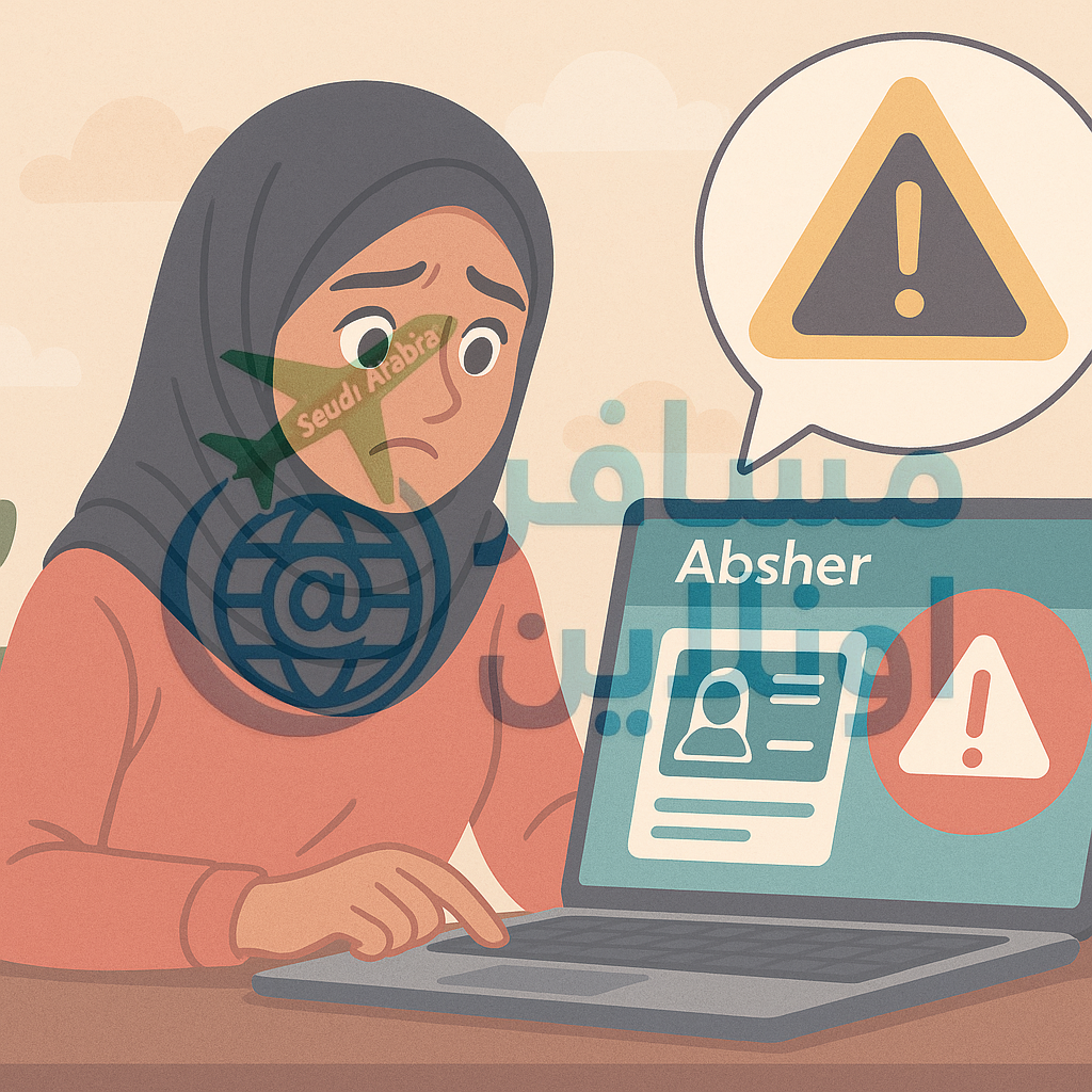 حل مشكلة عدم ظهور مواعيد رخصة القيادة في ابشر 